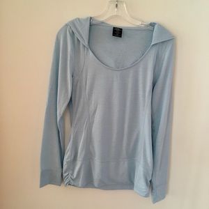 Aerodynamics scoop neck hoodie